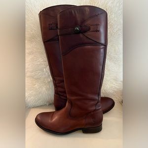 Frye Molly Tall Riding Boot Brown Size 8